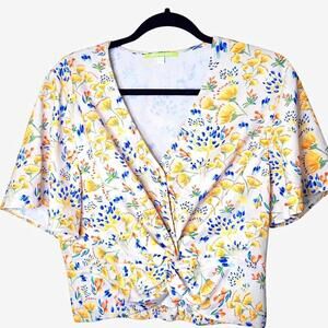 Vintage Gianni Bini floral fairycore cropped y2k style